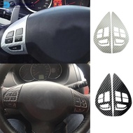 DIGIFOUNDER Steering Wheel Switch Button Audio Sticker Cover Trim Fit For Mitsubishi ASX Lancer Outl
