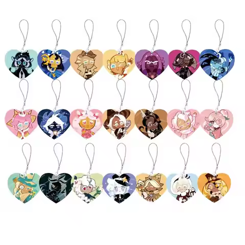 Cookie Chibis Mobile Phone Charms Acrylic Shadow Milk Pure Vanilla Mystic Flour Candy Cookie Phone C