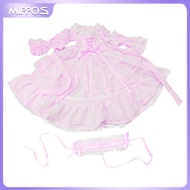 Mippos เสื้อผ้าตุ๊กตา BJD 1/3ความยาวกระโปรงคอสเพลย์35ซม. เสื้อผ้าสำหรับตุ๊กตา23.62"