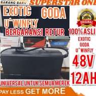 Sepeda Charger listrik goda&amp;u winfly 48volt 12ah 100%Asli 48 Volt