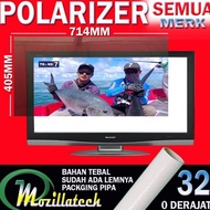 POLARIZER TV LCD SHARP AQUOS SAMSUNG TOSHIBA REGZA POLYTRON 32 IN INCH
