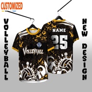 Free Custom Name 2025 New Design Outdoor Sports Volleyball Jersey Unisex Baju Volleyball Jersey Roun