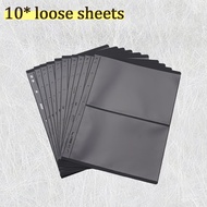 9-hole Stamp Collection Black Background Double-sided Collection Format Stamp Collection Booklet Sta