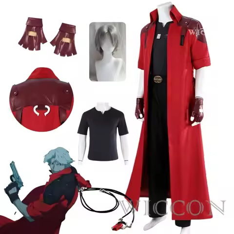Anime DMC Dante Cosplay Costume Halloween Cosplay Costume Full Set 3 Dante Cosplay Costume Halloween
