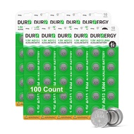 LR44 Batteries 100 Pack, AG13 Button Cell Battery, 1.5 Volt Battery L1154F Battery SR44 Battery A76 
