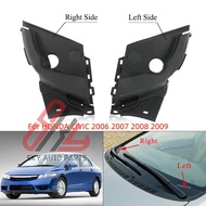 Engine Hood Hinge Cover Cap Engine Hood Bonnet Cowl wiper grille side cover For HONDA CIVIC FD FA1 F
