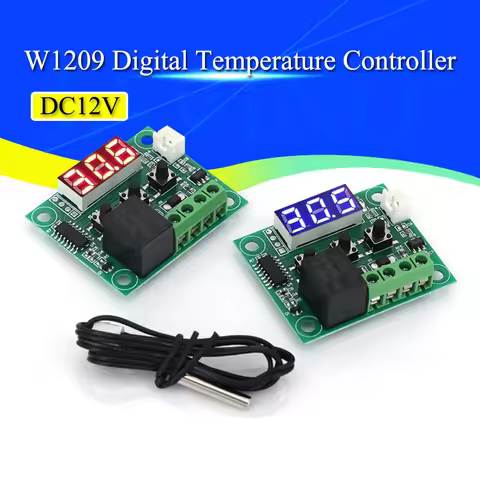 1/5/10Pcs Javino W1209 DC 5V/12V Heat Cool Thermostat Temperature Control Switch Thermometer Control