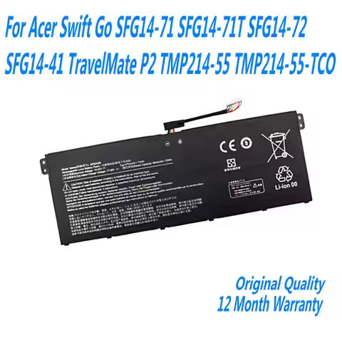 AP22A8N AP22ABN Laptop Battery For Acer Swift Go SFG14-71 SFG14-71T SFG14-72 SFG14-41 TravelMate P2 