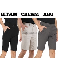 Paket Celana Pendek 100k 3pcs Bahan Cotton Drill Tidak Melar Shorts Pria