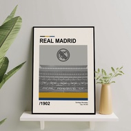 European Football Club Frame Poster Size 10R-16R - Real Madrid Frameblock