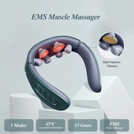 Hisoka Cervical And Neck Massager Electric Pulse Neck Masager Hot Compress Intelligent Neck Protecto