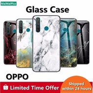 Glass case Realme GT Narzo 50i 50A Neo3 Neo2 X50 Pro X3 Superzoom marble phone hard shell protection casing cover