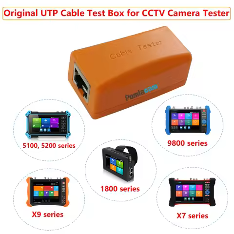 Network Cable Test Box CCTV Tester Detect Faulty Point of RJ45 Network Cable Connector Working with 