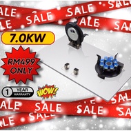 EASY CLEAN STOVE DOUBLE BURNER HOB COOKER DAPUR MEMASAK STAINLESS STEEL HOB