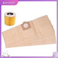 5X Dust Bag 1X Filter for KARCHER WD3 Premium WD 3,300 M WD 3,200 WD3.500 P 6,959-130 Vacuum Cleaner