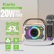 V9 Karaoke Set with Mic Wireless Bluetooth Speaker Mini Portable Microphone Home Karaoke Home Party 