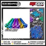 MESIN Honda Engine Block Kalter Bolt Set, Grade 5 Titanium Probolt Bolt Thailand King Nut