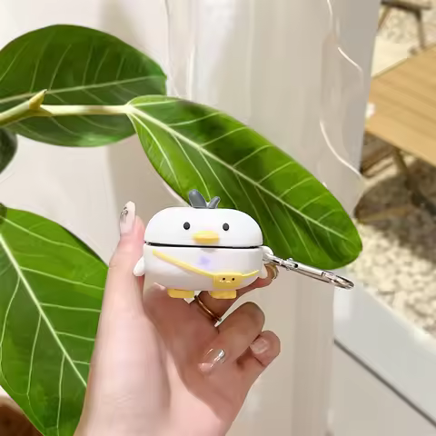 3D Duck Bag Case For Samsung Galaxy Buds FE,Silicone Earphone Cover For Samsung Galaxy Buds Live Pro