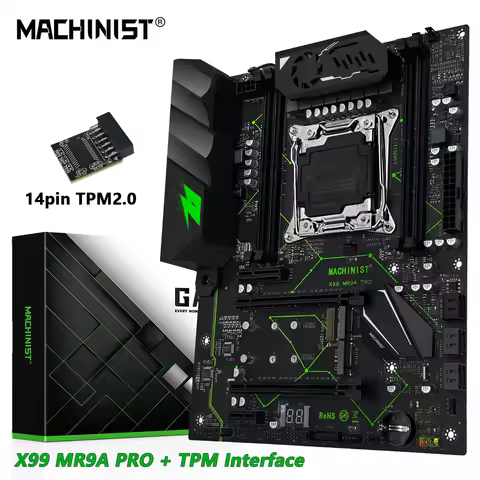 MACHINIST X99 MR9A PRO Motherboard With TPM2.0 port LGA 2011-3 Supports Intel Xeon E5 full range of 