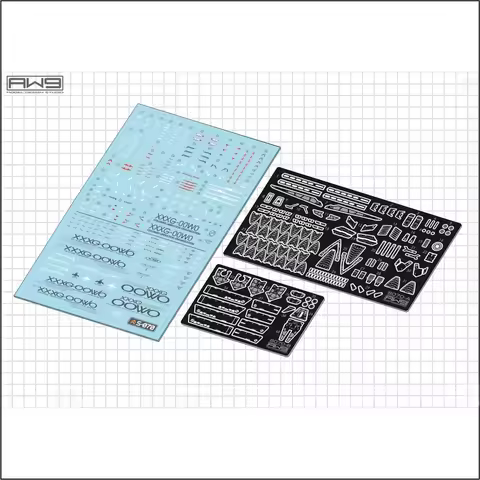 MADWORKS S70 Etched Metal Parts with Decal for MGSD WING ZERO EW XXXG-00W0 Model Building DIY Upgrad