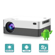 P35 Protable Mini Projector for 1080P Full HD Video Digital Projetor 5G Wifi Android Projector 6000 Lumens Home Cinema Camping