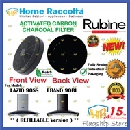 Charcoal Filter For Rubine Cooker Hood Rubine Hood LAZIO 90SS EBANO 90BL Refillable Charcoal Filter