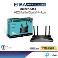 TP-Link Archer AX53 WiFi 6 Router (AX3000) | AX3000 Dual Band Wireless Gigabit Router