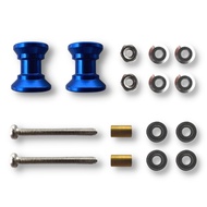 TAGATORON 9-8mm 2-tier aluminum roller set (3. Dark Blue) for mini 4WD