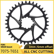 PASS QUEST 3mm/6mm Offset Crankset SRAM Gx xx1 Eagle Round/oval MTB Narrow Chainring 32T-38T Bike Bi