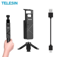 TELESIN 3000mAh Portable Powerbank Handle with Mini Tripod Mount Holder For DJI Osmo Pocket Gimbal CameraHolders