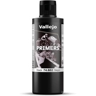Vallejo - Surface Primer Color | Black Acrylic Primer 200 ml (6.76 fl.oz.) | Matte Finish and Fast D
