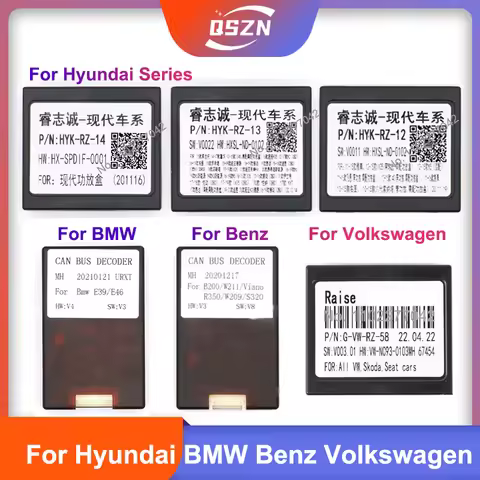 Car Adapter With Canbus Box Amplifier Decoder For Hyundai Sonata 9 KIA KX7 KX5 Sonata 8/16 Benz W200