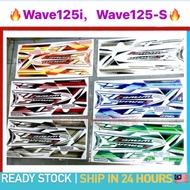 Stiker sticker body cover set (3) wave 125s wave 125i wave125i stripe WAVE 125 i S COVERSET STRIPE S