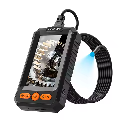 2-100m Hand-hold Endoscope Camera 8MM 1080P HD 4.3-inch Split Designe Industrial Borescope IP67 Rigi