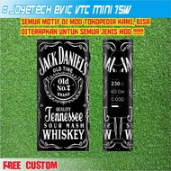GARSKIN VAPOR EVIC VTC MINI 75W JACK DANIELS
