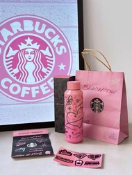 全新🌸 Starbucks x BlackPink星巴克聯名 粉色塗鴉保溫杯 Jennie同款亞太限定款 591ml(20fl)