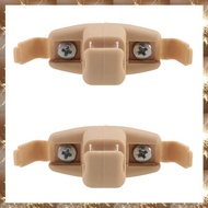 (O I Q B)2X Beige Sun Visor Clip Holder Bracket 51168243575 For E46 3 Series 325 M3