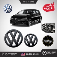 The Home Volkswagen Car VW Logo Emblem Set Matte Black Golf MK5,6,7 GTI, Polo Sedan , Vento, Passat B7, Jetta,Scirroco