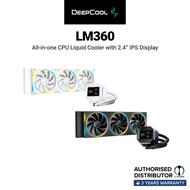 DEEPCOOL LM360 Liquid Cooling with a Compact 2.4" IPS Display - Black & White