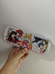 美少女戰士 懷舊中古鐵盒 筆盒 文具盒收納盒 Sailor moon