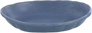 EAST Table 712-030-03 Oval Curry Plate &amp; Pasta Plate, Japanese Mat, Mino Ware, Blue, 10.0 inches (25.5 cm), Made in Japan, Microwave Safe, Dishwasher Safe