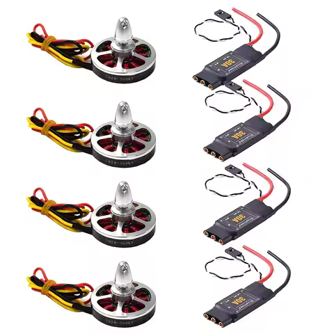 5010 360KV/750kv High Torque Brushless Motors with 4Pcs Brushess 30A ESC OPTO 2-4S for RC FPV F550 Z