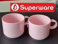 แก้วกาแฟ3"= 2ใบ สีชมพู (ไม่มีกล่อง)   Superware ซุปเปอร์แวร์เกรดA เมลามีน100%  ตรานกเพนกวิน   #Promotion Superware