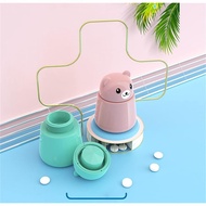 adult Pill Crusher Hancurkan Pill Tablet Crusher Kids Pill Pill Grinder Cute Bear Design Pill Cutter