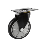 HY-16 W1TR4Inch5Platform Trolley-Inch Universal Wheel125*38Specification Plastic Flatbed Special Directional Caster Hand