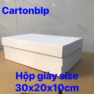 20 Shoe Box 30x20x10 cm In White