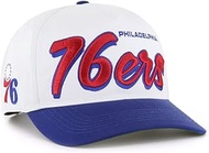 47 Brand Philadelphia 76ers Drop Shadow Hitch Adjustable Cap, Hat White Blue