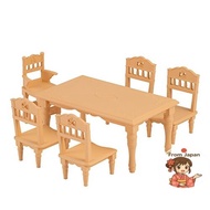 Sylvanian Families Furniture [Dining Table Set] Ka-421 ST Mark Certified Toy Dollhouse for Ages 3 an