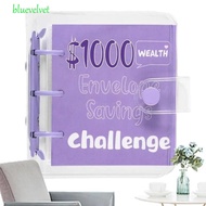 BLUEVELVET Money Saving Binder, $150/300/500/1000 Mini Savings Challenges Book, Budget Book PVC Colo