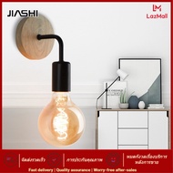 JIASHI Wrought Iron โคมไฟติดผนังห้องนอนโคมไฟข้างเตียงโคมไฟทางเดินโคมไฟตกแต่งห้องที่เรียบง่าย (ไม่มีหลอดไฟ) ไฟติดผนัง ไฟทางเดิน
